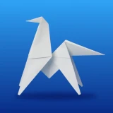 Diagramme Origami Papier Art icon