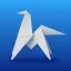 Diagramme Origami Papier Art icon
