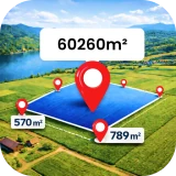 GPS Distance Land Area Measure icon
