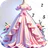 Gioco da colorare l'abito icon