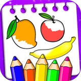 Libro da colorare di frutta icon