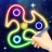Glow Spinner: Finger Draw Art icon