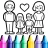 Family Love Coloring Book icon