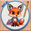 Cross Stitch Coloring Art icon