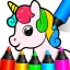 Jeux de dessin: peins, couleur icon