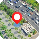 GPS Satellite mappa terrestre icon