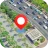 GPS Satellite mappa terrestre icon
