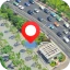 GPS Satellite mappa terrestre icon