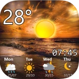 Radar météo et température icon