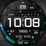 MD283 3D Digital watch face icon