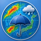 雨雲レーダー:気象庁データに基づく天気予報と雨通知 icon