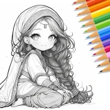 Cute Drawing: おえかき 塗り絵 icon