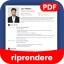 PDF lavoro CV creatore icon