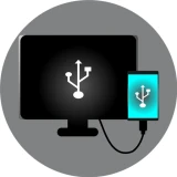 USB Connector Cast Phone to TV icon