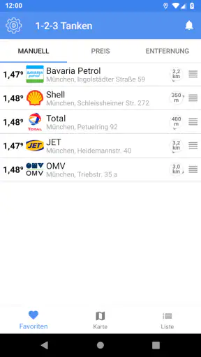 1-2-3 Tanken - Benzinpreise screenshot 5