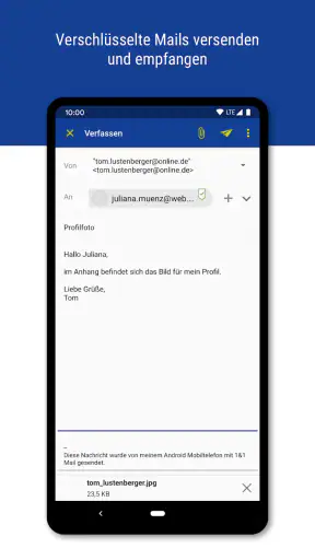 1&1 Mail screenshot 3