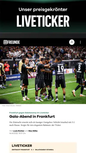 11FREUNDE - News & Liveticker screenshot 10
