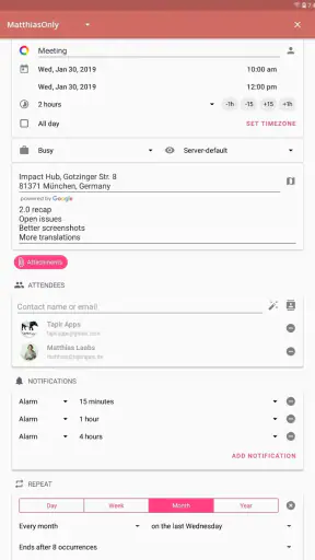 aCalendar+ Kalender & Tasks screenshot 12