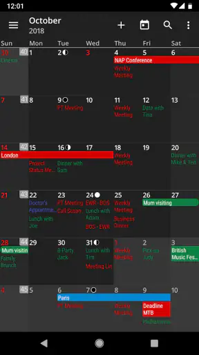 aCalendar+ Kalender & Tasks screenshot 3