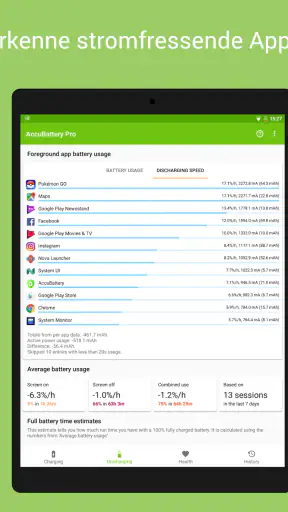 AccuBattery - Akku & Batterie screenshot 8