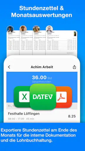 Achim App Arbeitszeiterfassung screenshot 11
