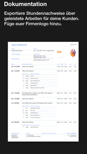 Achim App Arbeitszeiterfassung screenshot 7