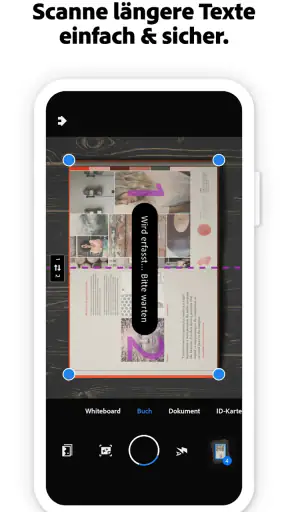 Adobe Scan KI-PDF Scanner, OCR screenshot