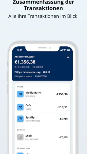 Advanzia screenshot 2