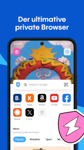 Aloha Browser (Beta) screenshot 1