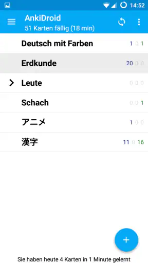AnkiDroid Karteikarten screenshot 3