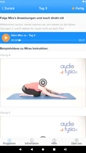 AudioFysio Rückenschmerzen App screenshot 12