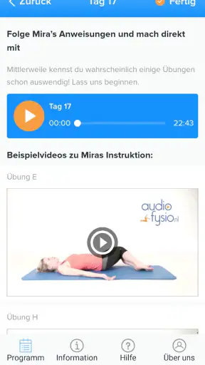 AudioFysio Rückenschmerzen App screenshot 5