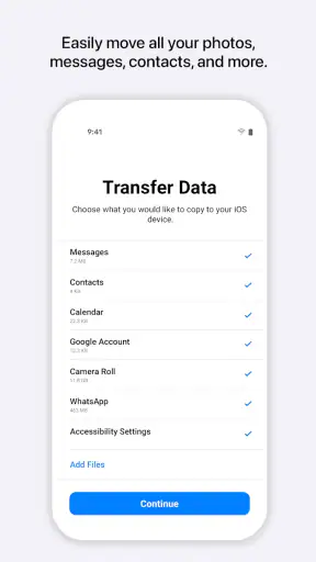 Auf iOS übertragen screenshot
