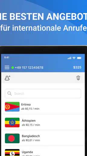 Telz — Internationale Anrufe screenshot 6