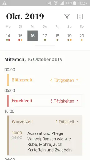 Aussaattage Maria Thun screenshot 2