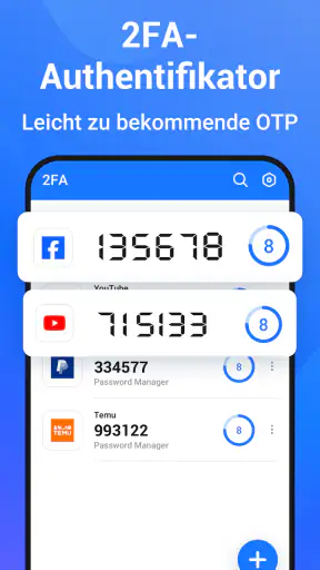 Authentifizierung: 2FA screenshot 2