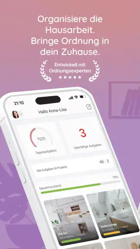 BeTidy » Putzplan & Ordnung screenshot 1