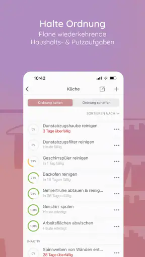 BeTidy » Putzplan & Ordnung screenshot 4