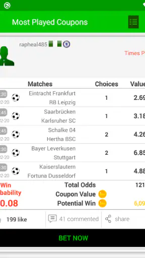 BetsWall Tipps Wettvorhersagen screenshot 1
