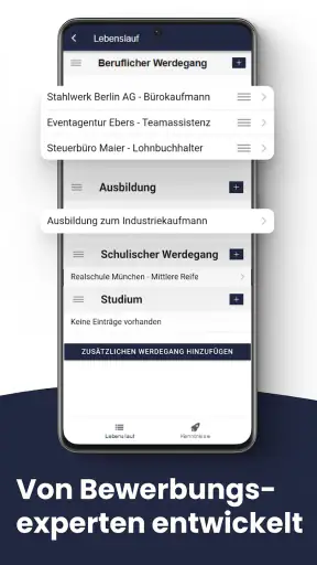 Bewerbungsapp (Lebenslauf App) screenshot 3