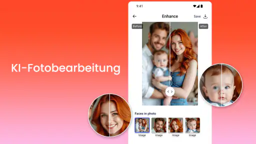 Bilder Schärfen mit AI Foto screenshot