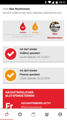 Blutspende - Spenderservice screenshot 3