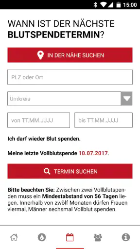 Blutspende - Spenderservice screenshot 5