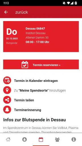Blutspende - Spenderservice screenshot 8
