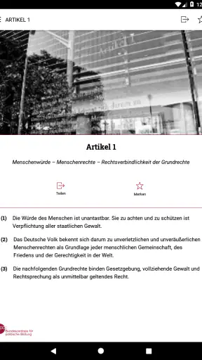 bpb: Das Grundgesetz screenshot 7