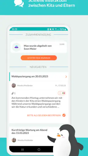CARE Kita App screenshot 1