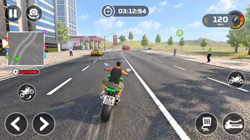 City Gangster Bike Driving 3D screenshot 7