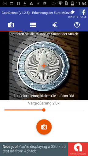 CoinDetect für Euro-Sammler screenshot 1