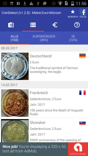 CoinDetect für Euro-Sammler screenshot 2
