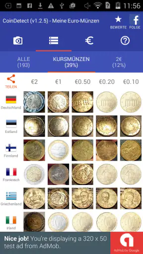 CoinDetect für Euro-Sammler screenshot 3